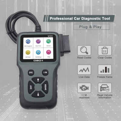 Scanner Diagnostic OBD2 Bluetooth Universel - Compatible Avec La Plupart Des Voitures Après 1996