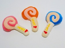 Hundespielzeug Welpenspielzeug - Lolli Lutscher - 13cm - Squeaker - 4 Farben