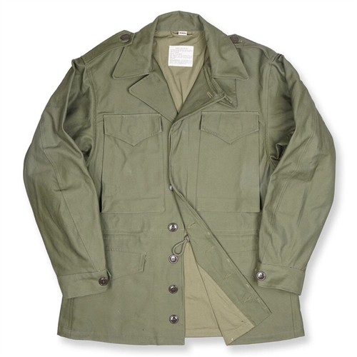 Replica WW2 US Military M43 Field Jacket WWII U.S. ARMY M1943 Men Tactical Coat - Picture 2 of 13