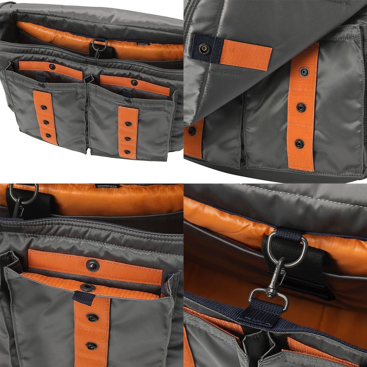 バッグ PORTER / PX TANKER COMMUNICATOR BAG YOSHIDA COMPANY PORTER EXCHANGE PX TANKER COMMUNICATOR BAG Silver