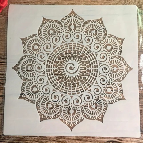 Mandala Stencil Large 28cm /11" Reusable Mandala Craft Template Arts & Crafts - Picture 2 of 4