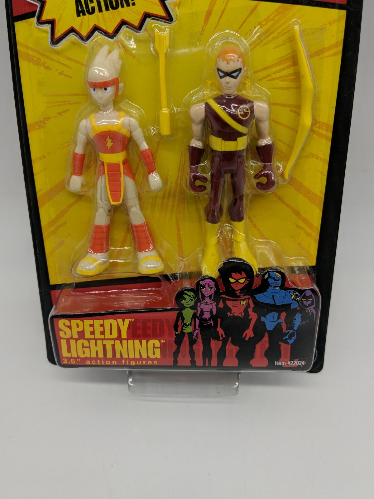 DC Comics Teen Titans Go Speedy And Lightning 3.5 Inch Action Figures Ban Dai
