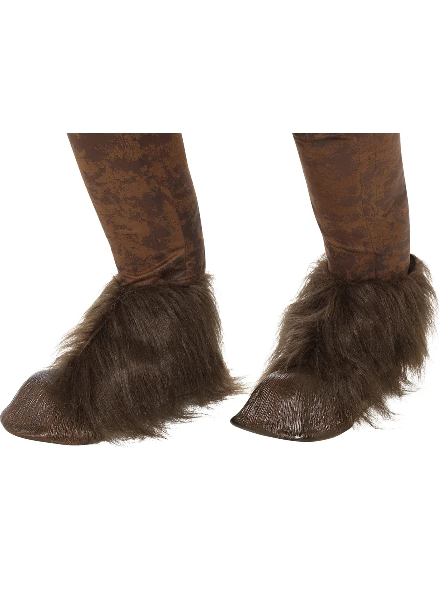 Krampus Devil Demon Hoofs Shoe Covers Latex Fur Horror Fancy Dress