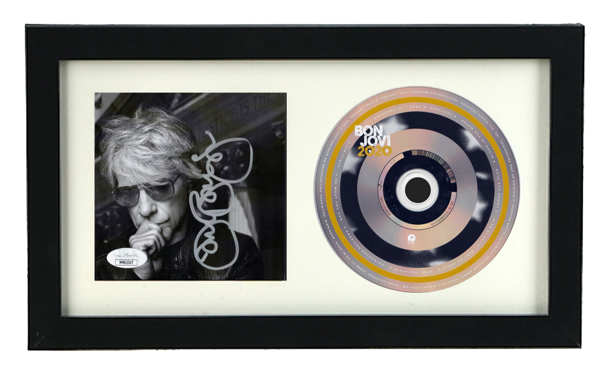 JON BON JOVI Signed 2020 CD FRAMED Signed Legend Rock Autograph