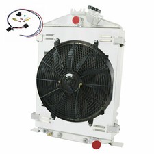 3 Row Radiator Shroud16fan For 1932 Ford Hi Boy Street Rat Rod Chevy Motor Pro