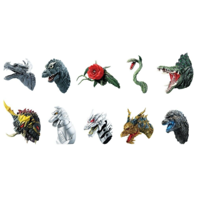 Godzilla Monster Head Magnet Complete set of 10 Ichiban Kuji 70th