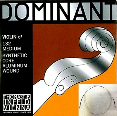 *Dominant 4/4 Size Violin Strings -Single D String ( OEM Packing For Best Price)