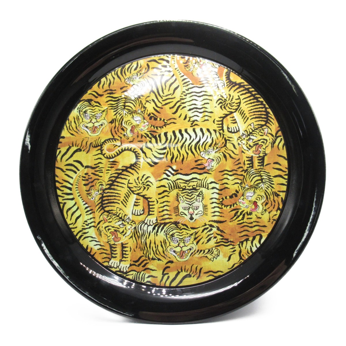 GUCCI Tiger plate dish 482761ZAM011082 Yellow black | eBay GUCCI Tiger plate dish 482761ZAM011082 Yellow black | eBay