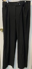 Talbots Heritage Ladies Black Slacks Sz 10 PolyRayonWoolSpandex Business Attire