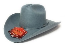 MEN'S GRAY WESTERN COWBOY RODEO HAT, WESTERN FELT HAT SOMBRERO TEXANA VAQUERA