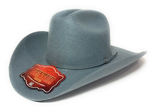 MEN'S GRAY WESTERN COWBOY RODEO HAT 