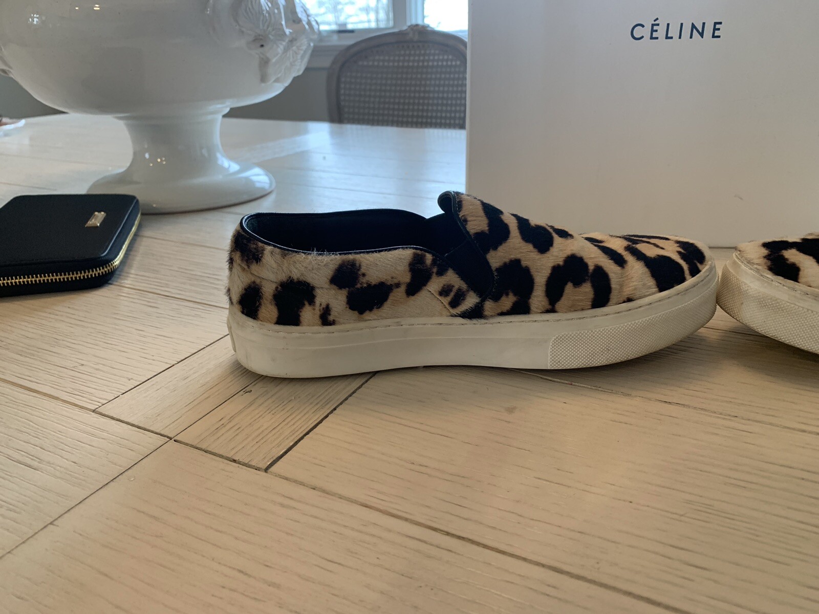 Celine Pony Sneaker skate capelli leopardati