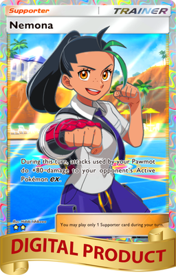 Pokemon Pocket TCG Card Game 2 Star Full Art Nemona Paldean
