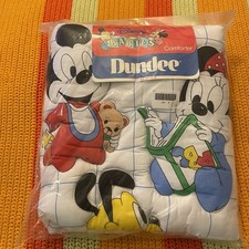 New Vintage 1983 Dundee Disney Babies Crib Comforter 35x45 Mickey Minnie Pluto