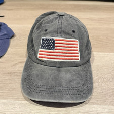 Gray USA Flag Baseball Cap Adjustable One Siz...
