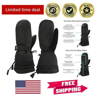 Extreme Cold Waterproof Mittens with Grippers - Perfect for Winter Adventures