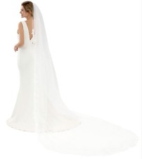 Wedding Veil 1 Tier With Metal Comb for Brides