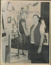 1971 Press Photo Johnny Weissmuller, Former Swimmer & "Tarzan" Actor - lrs30543