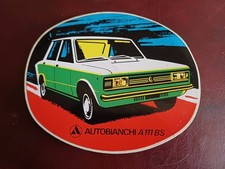 adesivo sticker autocollant aufkleber fiat autobianchi A 111 anno 1968 originale