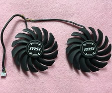 Pair Fans Cooler Fan For MSI ARMOR RX470 RX480 RX570 RX580 PLD09210S12HH 85mm