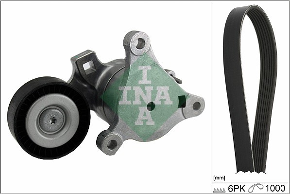1X INA 529 0214 10 Keilrippenriemensatz FüR CitroëN Peugeot-image