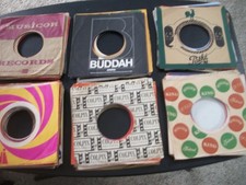 65 Different 45 RPM Company Record Sleeves-Used-VG/Excellent condition