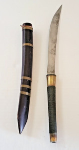 Antique Vintage Old Burma Dha Dagger Sword