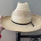 Ranch Western Wear Vintage Straw Western Cowboy Hat Strap Size 6 3/4 Men Women — photo 3
