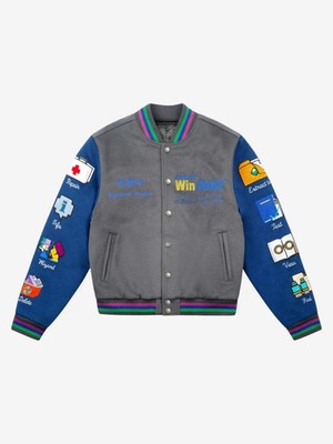 Tern x WinRAR Varsity Jacket Wool Leather Letterman Bomber Coat