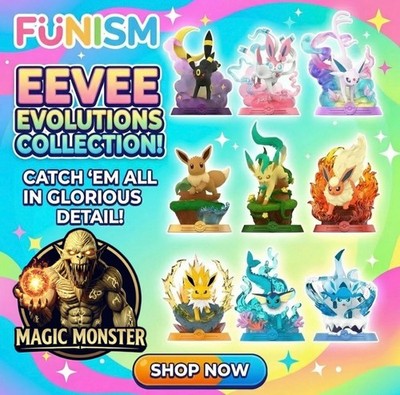  YouPick Funism Pokemon Eevee Adventure Series V2+V3 Relaxing Bar Eeveelution
