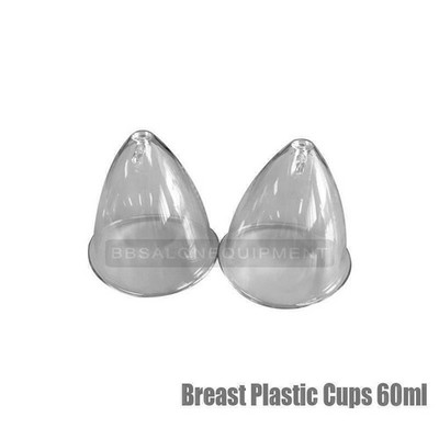 2PCS 60ml Breast Cups Replacement  For Vacuum Therapy Machine Breast Enlargement