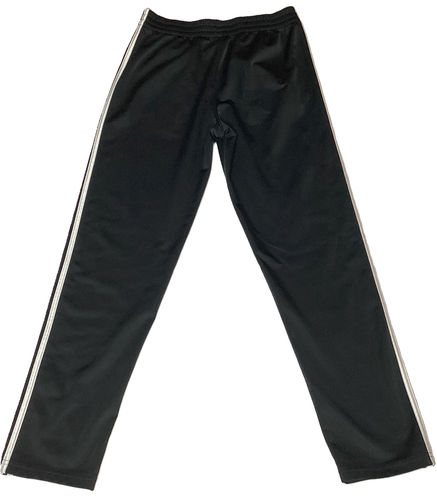 Adidas Youth Jogger Pants XL Black/White Fleece Drawstring Athletic Three Stripe - Picture 4 of 14