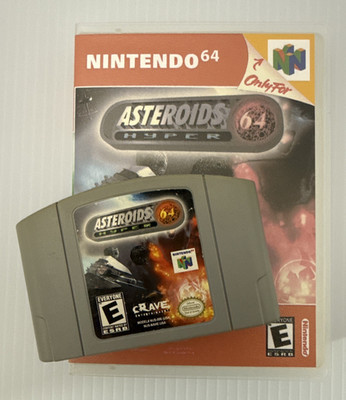 Asteroids Hyper 64 (Nintendo 64, 1999) w/aftermarket case