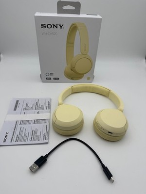 Sony WH-CH520 Gelb | Bluetooth On-Ear, 50h Akku, Schnellladen & EQ