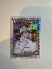2021 Bowman - Chrome Prospects Autographs Ivan Johnson Speckle Refractor #3500