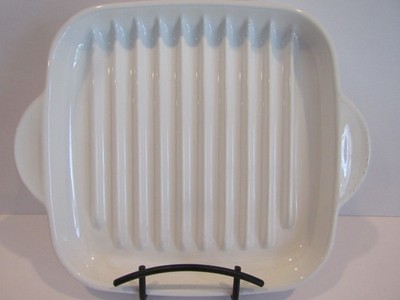 CorningWare MR-3 Rack Microwave Bacon Browning Dish 23 X  23cm 9'' X  9''