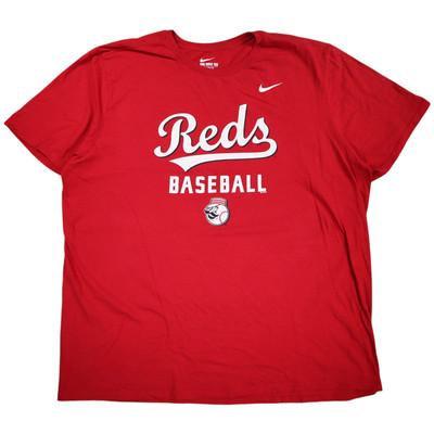 Nike The Nike Tee Herren T-Shirt Swoosh Cincinnati Reds Gr. 2XL Rot Kurzarm