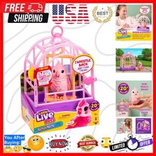 My Really Real Talking Bird Toy  Cage - Rosie, Interactive Voice Repeating T...
