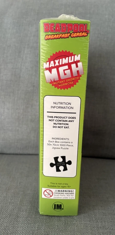 NUEVO Rompecabezas Deadpool Desayuno Cereal 1000 Piezas Mutante Marvel Foto 4 de 4