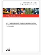 BS EN IEC 61439-1:2021 Low-voltage switchgear...