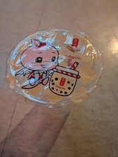 used Gongcha X Neopets drinking cup rare limited edition Shoyru dragon pink