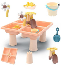 Water Table for Toddlers - Portable with 4 sections for sand  water play 