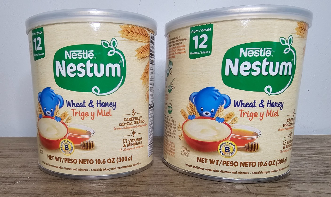 Gerber Nestum Wheat and Honey Baby Cereals - 10.6oz ( Pack of 2 ) EXP 5/2026