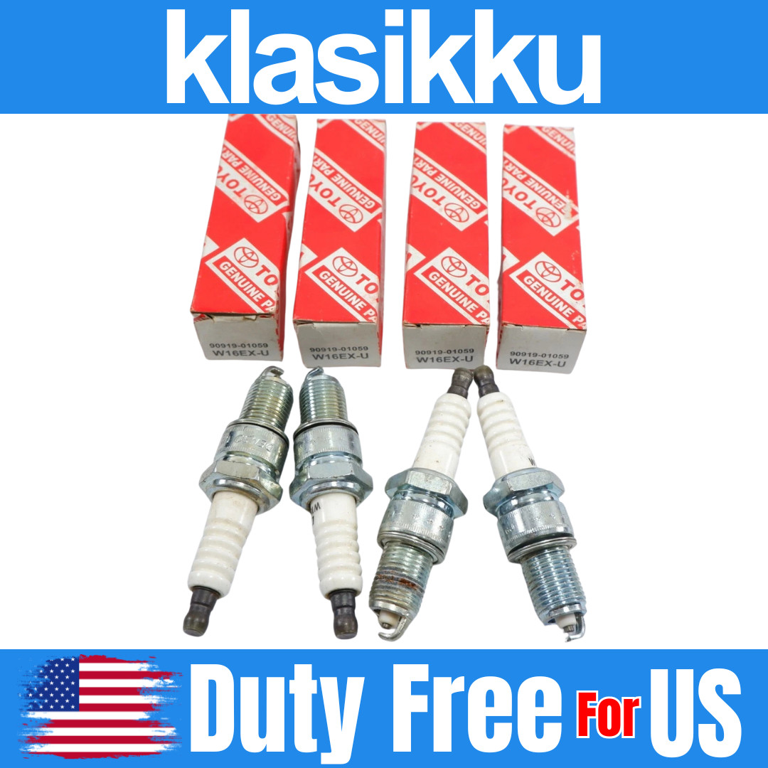 4PCS DENSO SPARK PLUGS W16EX-U 90919-01059-8N FOR TOYOTA NISSAN DAIHATSU SUZUKI