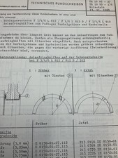 Techn. Rundschreiben, KHD Deutz Schlepper, Motor Passlager, Original von 1969