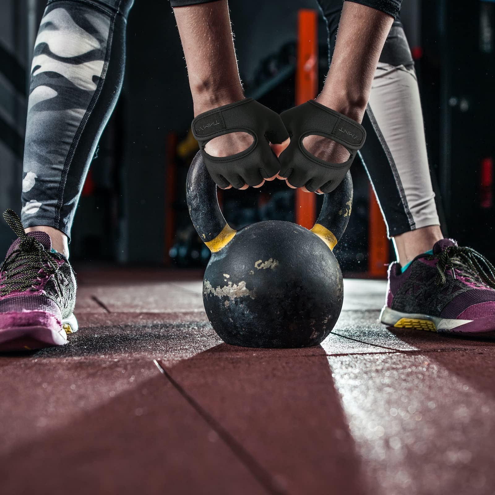 Minimal Weight Lifting Gloves,Short Micro Workout Gloves Grip Pads with Full ...