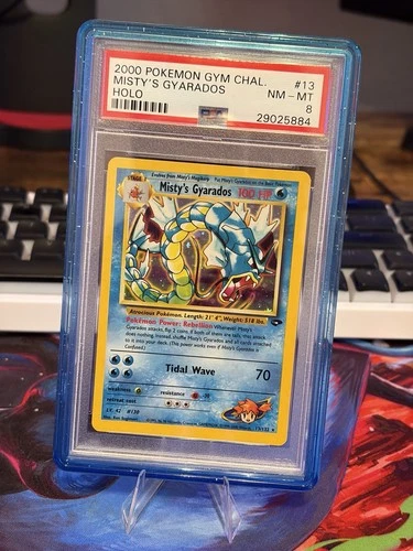 Pokémon 2000 Gym Challenge Misty's Gyarados 13/132 Holo Rare Unlimited PSA 8
