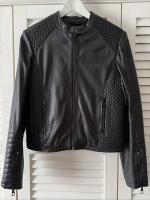 Set Lederjacke Bikerstyle Schwarz  Gr.36 Top Zustand