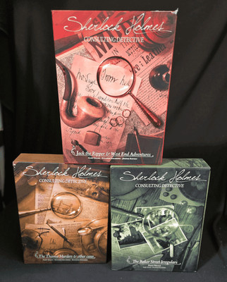 Sherlock Holmes Consulting Detective Board Game Lot Space Cowboys Mystery