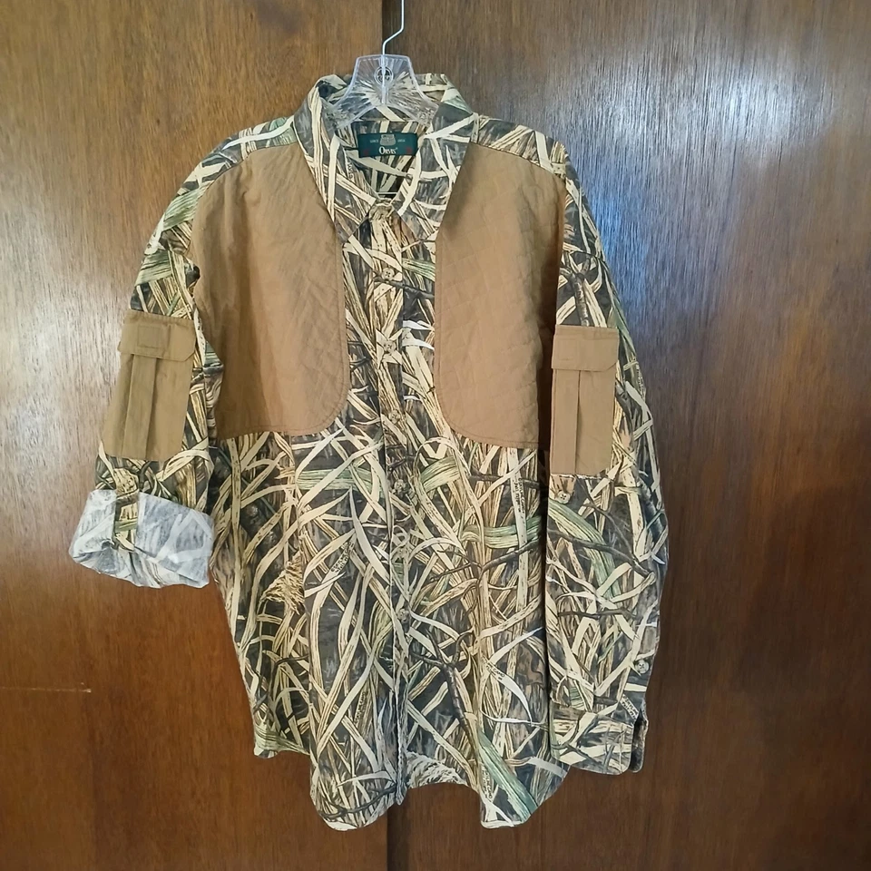 Camisa de Tiro Orvis De Colección Para Hombres XXL Hecha en EE. UU. Skyline Camuflada Otoño Vuelo TM Foto 3 de 4